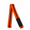Orange W Black Stripe Brazilian Jiu Jitsu Belts for Kids , Cotton Material (100% Professional Quality) - Brand New